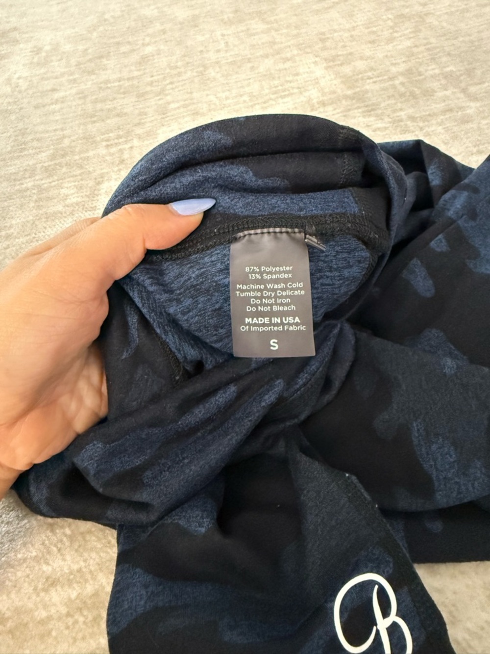 Bombshell Sportswear Fit Camo Legging — Blue/Black - Picture 7 of 7